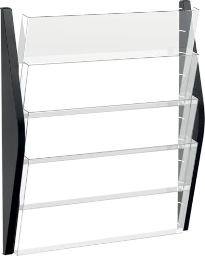 Helit Bogen-Prospekthalter 4x A3 Zeitungsformat schwarz