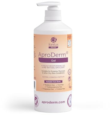 AproDerm® Gel 500g Pump – Highly Moisturising and Protective Gel; Suitable for Dry Skin, Dermatitis, Eczema and Psoriasis; Vegan
