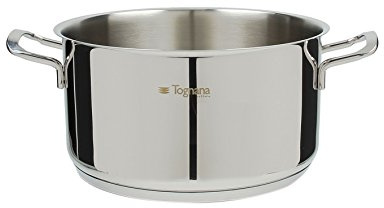 Tognana Vanitosa Casseruola da 28 cm con 2 Manici, Acciaio Inossidabile, Argento