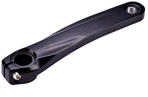 Vélo en alliage d'aluminium Bras de manivelle, Bras de manivelle gauche de vélo Vélo Manivelle jambe pour Shimano 590 610 SLX XT XTR Pédalier, Noir