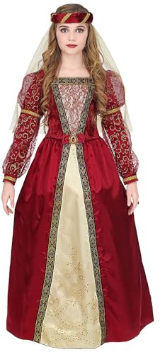 W WIDMANN MILANO Party Fashion – Barndräkt medeltida prinsessa, klänning, drottning, burgfrun, karnevalkostymer