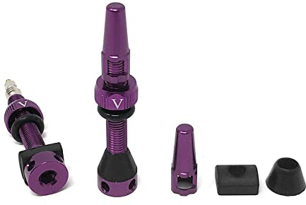 VeloTubes Tubeless Presta Valve Stems FR11D, 40mm Purple