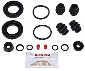 Bigg Red - Rear Brake Caliper Repair Kit - Compatible with Passat, Alfa 145 146 147 156 166 & Gt, Beetle, S40 & V40, Xsara Picasso, Galaxy, 159, etc…