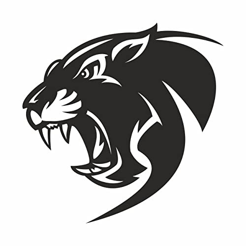 AMA shop Großer Sticker, Farbe Schwarz, Modell 2 aus PVC für Wandtattoo, Auto, Motorradhelm, Wohnmobil