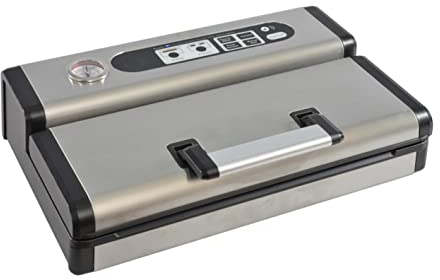 RGV Sottovuoto S30 - Macchina per Sottovuoto Professionale in Acciaio con Doppia Pompa, Doppia Saldatura e Pannello Touch Multifunzione