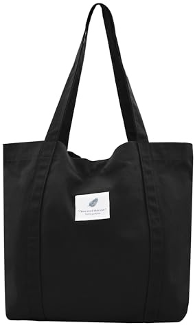 TeeYee Damen Stofftaschen Tote Tasche Einfarbige Leicht Umhängetasche | Beach Bag,Große Kapazität Shopper für Bücher,Handbag für Alltag,Einkaufstasche für Mädchen,Student