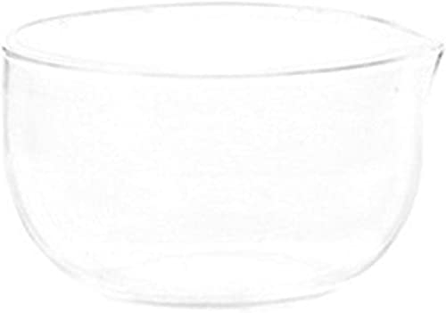Tazón de vidrio para matcha con boquilla, cuenco de té duradero, fácil de limpiar, juego de matcha para preparar en frío, 600 ml/350 ml (350 ml)