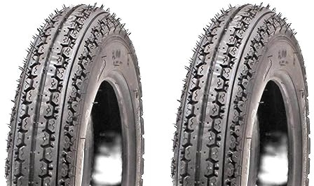 2x Rollstuhl Reifen 3.00-8 K319 4PR 38J TT passend für Schubkarre Sackkarre – Langlebige und Leistungsstarke Bereifung