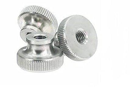 Handmutter mit hohem Kopf, gerändelt, 1–10 Stück/Los, M2, M2,5, M3, M4, M5, M6, M8, M10, Edelstahl, hohe Stufe, gerändelte Rändelmutter, Blindlochmuttern, Werbung (Farbe: Blind End Type_M5 5 Stück) (
