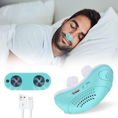 Anti Snoring Devices, Double Eddy Current Electric Snoring Solution Devices Anti Snoring for Men & Women Suitable All Nose Shapes