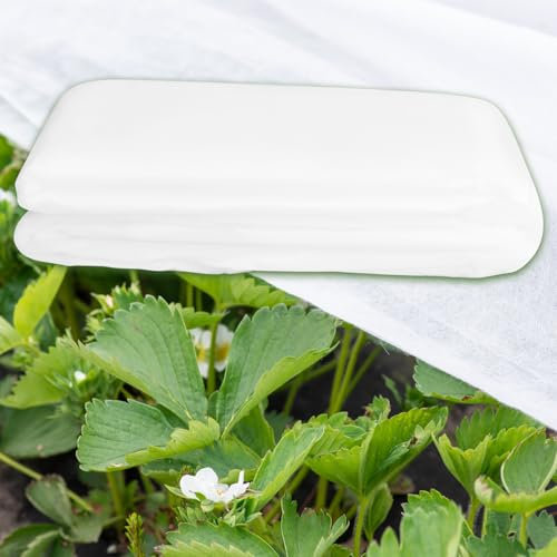 Zokaboc Garden Fleece Frost Protection 35gsm, 2 x 10m, Heavyweight Horticultural Fleece for Plants, Garden Fleece Roll for Plants, Non-Woven Fabric, Winter Plant Protection