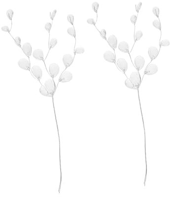 ULDIGI 50 Stück Feine Diy-hochzeitsornamente Exquisites Diy-kranzdekor-material Aus Acryl Und Aluminiumdraht Flexibel Und Langlebig