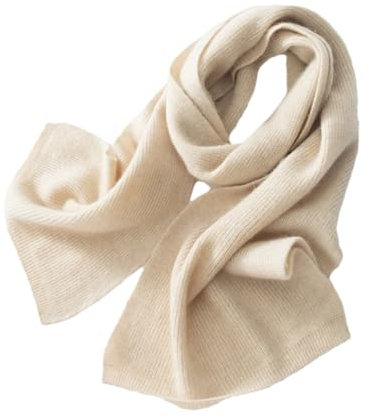 Ornrjfll Damen-Strickschal, Wickelschal, Kaschmirwolle, Kaschmirschals, beige, Einheitsgröße