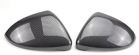 Seitenspiegelgehäuse Für VW Für Golf 7 Für MK7 Für MK 7,5 Für GTI Für R Für GTE Für GTD 13-20 Rück Seite Spiegel Abdeckung Kappen Spiegelkappen(Carbon Fiber Look)
