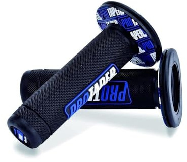 JiaWell 7/8 22mm Universal Powersports Griffe Motorrad HandleGrips Pro Dirt Pit Bike Griffe Kompatibel Mit Yamaha Honda Kawasaki BMW Suzuki ATV Pocket Bikes Mini Quads(Blau-1)