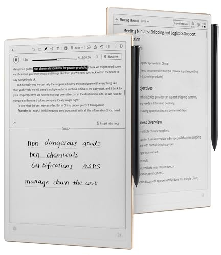 iflytek AINOTE 2, 10.6 Inch E-Ink Tablet, AI Note Taking Tablet with ChatGPT-5, 4.2mm Ultra-Thin Digital Notebook with Voice to Text, 16 Languages Transcript, Written to