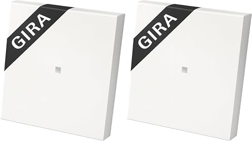 GIRA 329003 Wippe mit Kontrollfenster | Reinweiß glänzend | moderne Schalterwippe | schwimmende Lagerung | LED‑Kontrollfenster | harmonisches Spaltmaß | hochwertige Optik | System 55 kompatibel