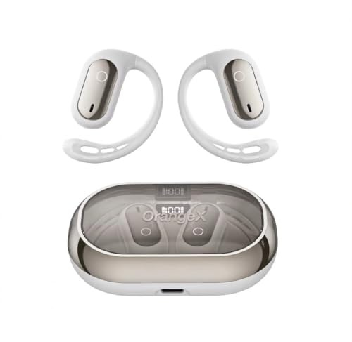OrangeX Essential - Cuffie Bluetooth 5.4 Sport Wireless, Auricolari Leggeri per Musica e Chiamate, Design Elegante, Funzione Extra Traduttore Istantaneo 158 Lingue, compatibilità IOS/Android