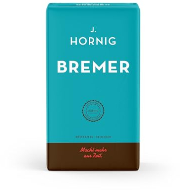 J. Hornig Kaffee gemahlen Bremer, 500g, kräftiges und würziges Aroma