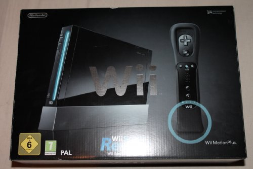 Console Wii noire + Wii Sports + Wii Sports Resort + Télécommande Wii Plus noire