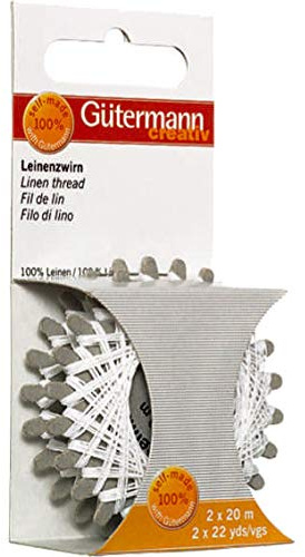 Leinen - Sternzwirn 2 x 20 m schwarz von Gütermann 641758