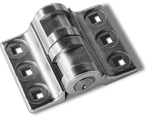 Tufloc High-Security Lock - Heavy Duty, Pick-Resistant, Stainless Steel Lock for Vehicles, Trailers, Vending Machines, Buildings, Gates, and More (Long Left/Short Right Wing)