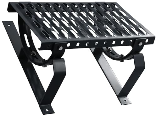 Dachtritt Steigtritt 80 cm für Plattdach flache Abdeckung RAL7016 Anthrazit | Komplett - platte Eindeckung, Bitumenschindel, Trapezblech - feuerverzinkter Stahl, korrosionsbeständig, Zinkbeschichtung