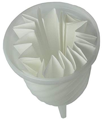 HUGBERT Aktion Trichter, Spiraltrichter zum Filtern von Wein, Tinkturen, Säften, Weinfiler, Filterbeutel zur Auswahl, Filterstoff, Kunststoff, bessere Filtrationseffizienz
