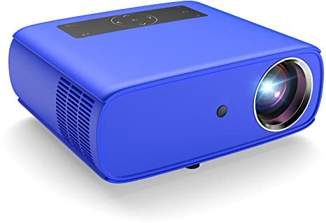 TOPVISION ministrålare, 5 500 lumen hemmabiokamera Full HD 1080P videokamera med 240-tums skärm, 60 000 timmars LED-strålare kompatibel med HDMI/USB/SD/AV/VGA
