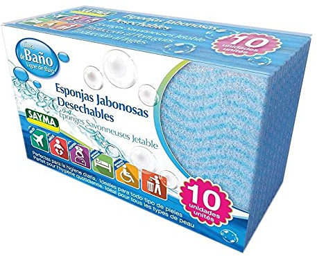 Spugna per il corpo Sayma monouso (10 pz.)