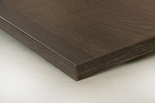 Holzgrusskarten.at Schreibtischplatte nach Maß - Noce Eiche - 25 mm Stärke, individueller Zuschnitt, DIY-Schreibtisch aus Holz, Arbeitsplatte, Tischplatte, Werkbankplatte