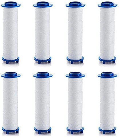 Cartucho de filtro de algodón PP, reemplazo de filtro de cabezal de ducha, para cabezal de ducha de filtración desmontable de mano - 8 piezas (9,5 cm)