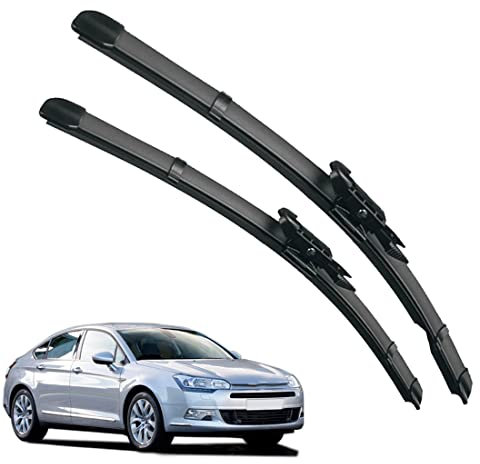 Scheibenwischer Für Auto Scheiben Wiper Blades Für C5 MK2 2008-2017 Wischerblatt Vorne Wischblätter Gummi Windshield Wipers 700mm+550mm fit Pinch-Tab Arme