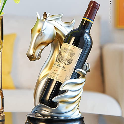 MZSX Weinflaschenhalter, Rotweinflaschenständer Elegante Weinregalhalter Harz Regal für Home Bar Zubehör Zimmer Küche Dekoration, Neuheit Geschenk für Weihnachten Hochzeit Geburtstagsfeier