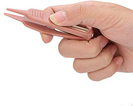 Baby Nasenpinzette, Baby Reinigungspinzette, Ohr Nasen Nabelreiniger, Entferner mit LED Licht, Sicherheitszange, Körperpflege, Kunststoff-Reinigungsclip für Babys