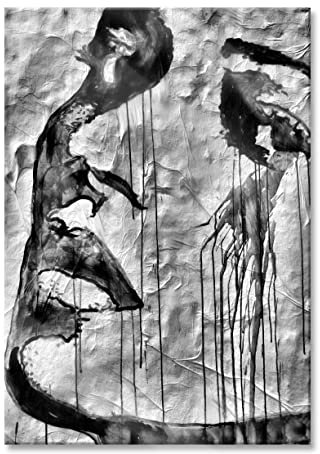 Pixxprint Glasbild, Wandbild aus Echtglas, Abstrakt Frau, 40x60 cm, inkl. Aufhängung und Abstandshalter