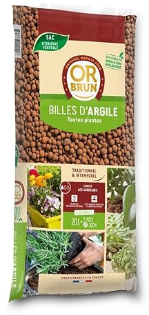 Billes d'argile 20 L Or Brun