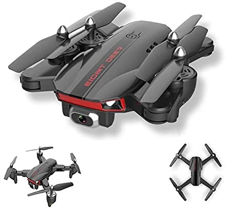 Drönare med kamera-GPS för vuxna Minidrönare med kamera med 4K Esc Dual High Definition-kamera 5G WiFi FPV Rc Quadcopter Avstånd 2 Km Kameradrönare 25 minuter Batterilivslängd Smart Follow, 3 B