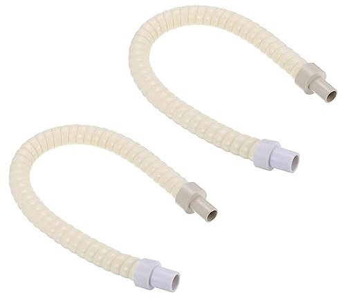 PATIKIL 1.6ft Drain Hose, 2 Pack Flexible Air Conditioner Water Pipe PVC Insulated Universal Tube for AC HVAC Indoor Internal Unit