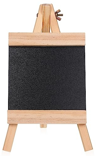 MAGICLULU Kleine Kreidetafel Mit Holzständer 12X9 Zoll Wiederverwendbare Tischtafel Für Restaurant Geschäft Zuhause Notizen Dekoration