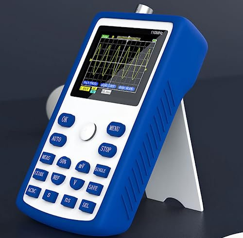 YuqiaoTime FNIRSI-1C15 Professional Digital Oscilloscope 500MS/s Sampling Rate 110MHz Analog Bandwidth Support Waveform Storage