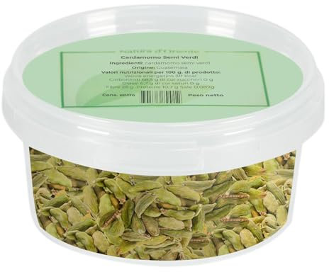 NATURA D'ORIENTE | Cardamomo semi verdi 50g | Primissima qualità | Fresco e Profumato | Senza additivi