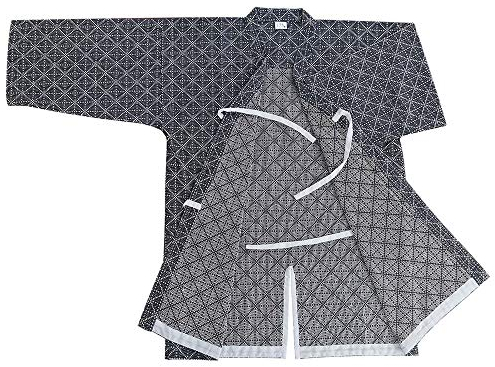 Rubruan Herren Damen Kendo Uniform - Traditionelle Japanische Kampfkunst Kendogi Aikido Karate Ninja Training Kleidung Keikogi Oberhemd Jacke für Frauen Männer - Baumwolle (XL, Dunkelblau)