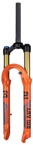 TS TAC-SKY 27.5/29inch 120mm Federweg Öl Fahrrad Luftgabel Luftfederung Leichtgewicht Magnesium Legierung Schnellspanner Fahrradgabel (Color : Orange, Size : 27.5 inch Straight Manual)