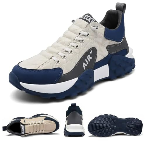 Tenis ortopédicos cómodos para hombre, impermeables, Air AIP, para caminar, tenis cómodos, anchos, zapatos neutros para correr