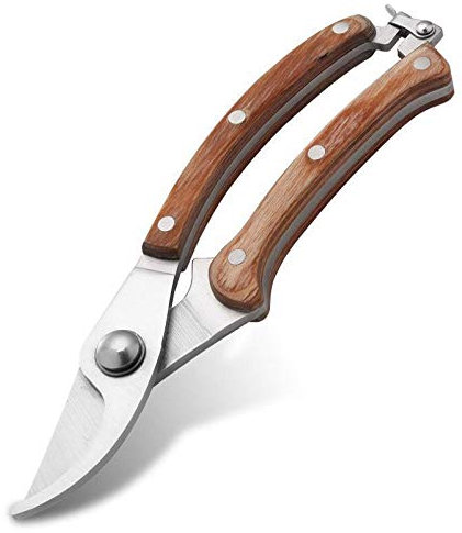 MRKU Gartenschere für die Gartenarbeit Baumstammgriff Gartenschere Baumschere Baumschere Hand-Gartenschere Klingen aus rostfreiem Stahl Professionelle Gartenschere Bypass