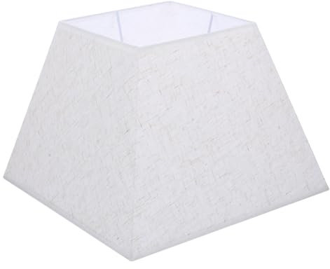 Hemobllo Pantalla de Lámpara de Lino Cuadrada Accesorios para Lámparas de Mesa y Instalación y Duradera para Dormitorios y Oficinas