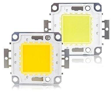 2pcs 10/20/30/50/70/100W DC 12V 36V COB LED Chip Lamp Bulb Chips for Spotlight Floodlight Garden Square Integrated Light LED Beads,Warm White,30W 30-36V