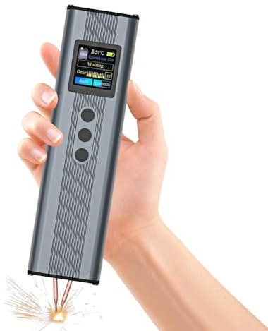 HpLive Mini-Punktschweißgerät，Punktschweißgerät 11 Gänge Punktschweißgerät, einstellbares Mini Handschweißgerät, digitales Punktschweißgerät von DIY-Batteriepaketen