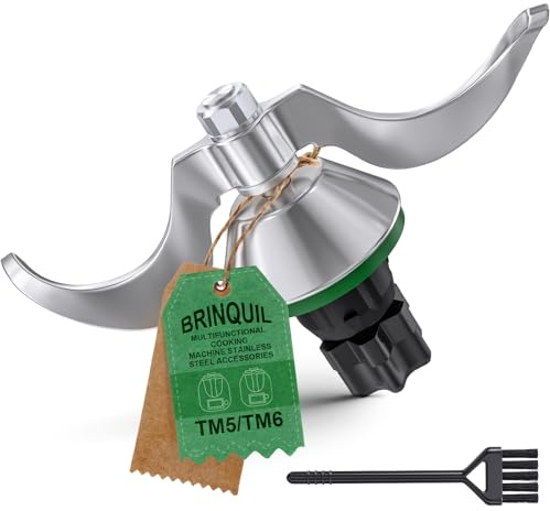 Coltello per pasta per Thermomix TM7 TM6 TM5, ricambi per coltello Thermomix, coltello mescolatore di pasta in acciaio inox, pulizia rapida, senza residui di pasta e contaminazione